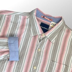 Tommy Bahama Men's size XL Hawaiian‎ Vacation Short Sleeve Coastal Silk Bl Shirt